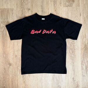 Vintage Bad Data Graphic T-Shirt Expect The Worst Black Medium Tech Humor